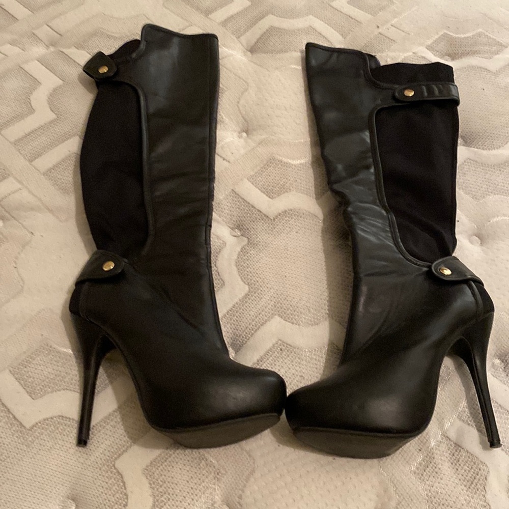 Over the knee hooker style boots